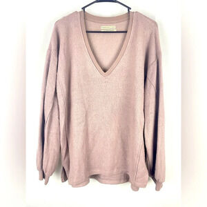 Urban Outfitters UO Lillu V-Neck Pullover Top Size Small